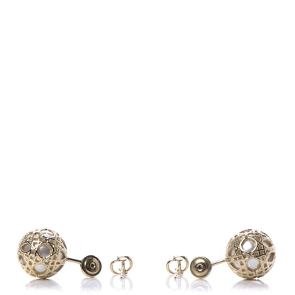Christian Dior Pearl Secret Cannage Mise En Dior Tribales Earrings Gold 3 of 4