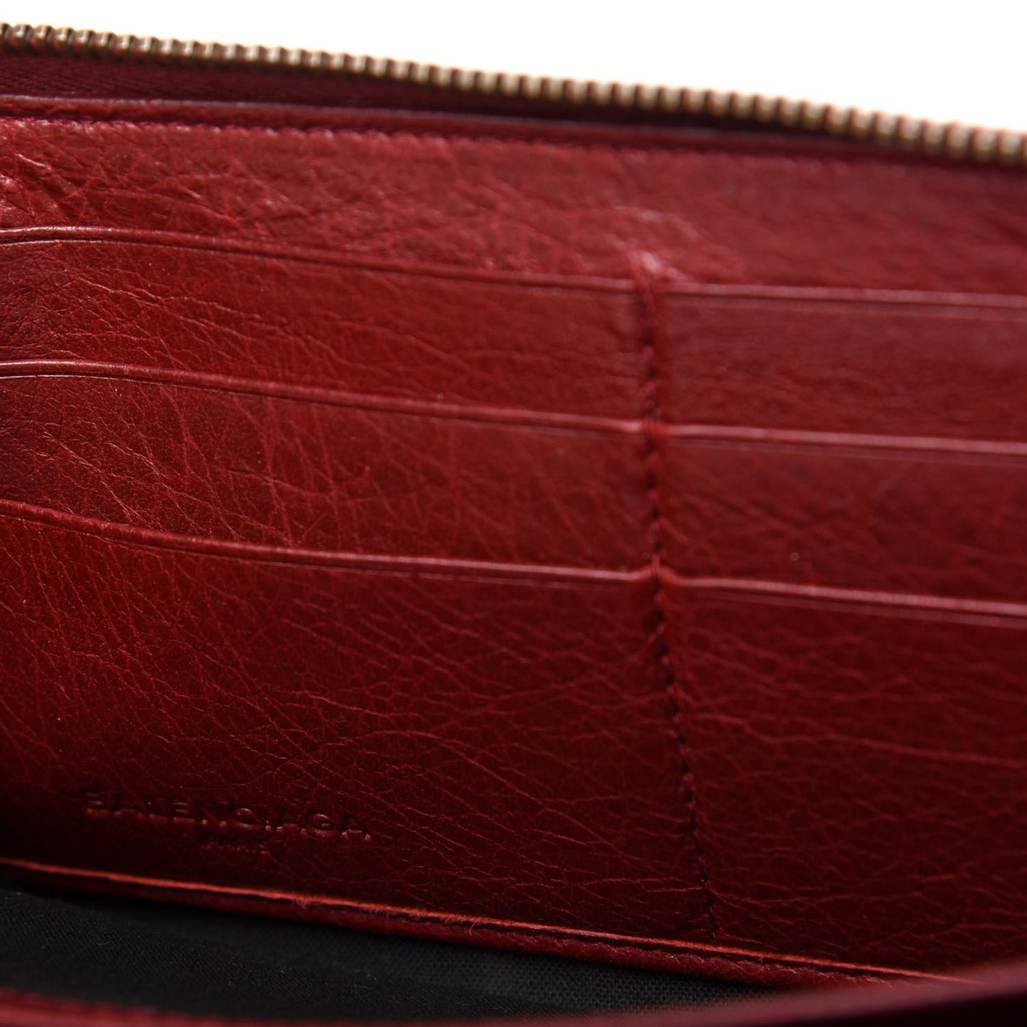 Agneau Classic Hardware Continental Zip Around Wallet Rouge Cerise