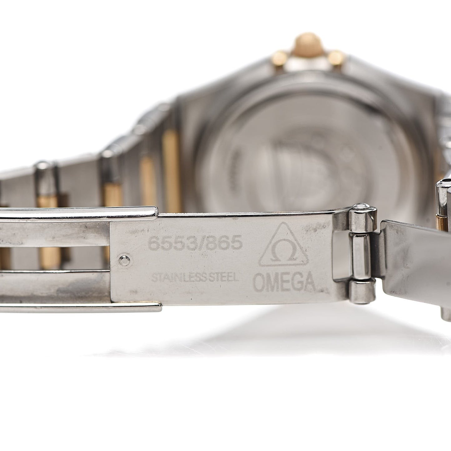 Stainless Steel 18K Red Gold Diamond Bezel Mother of Pearl 23mm Constellation Quartz Watch 895.1203