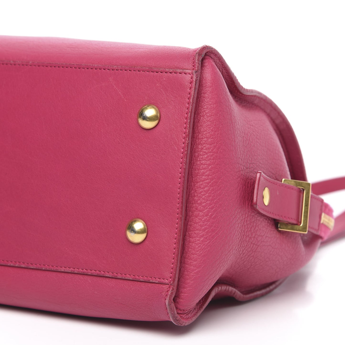 Calfskin Small Classic Y Cabas Fuchsia
