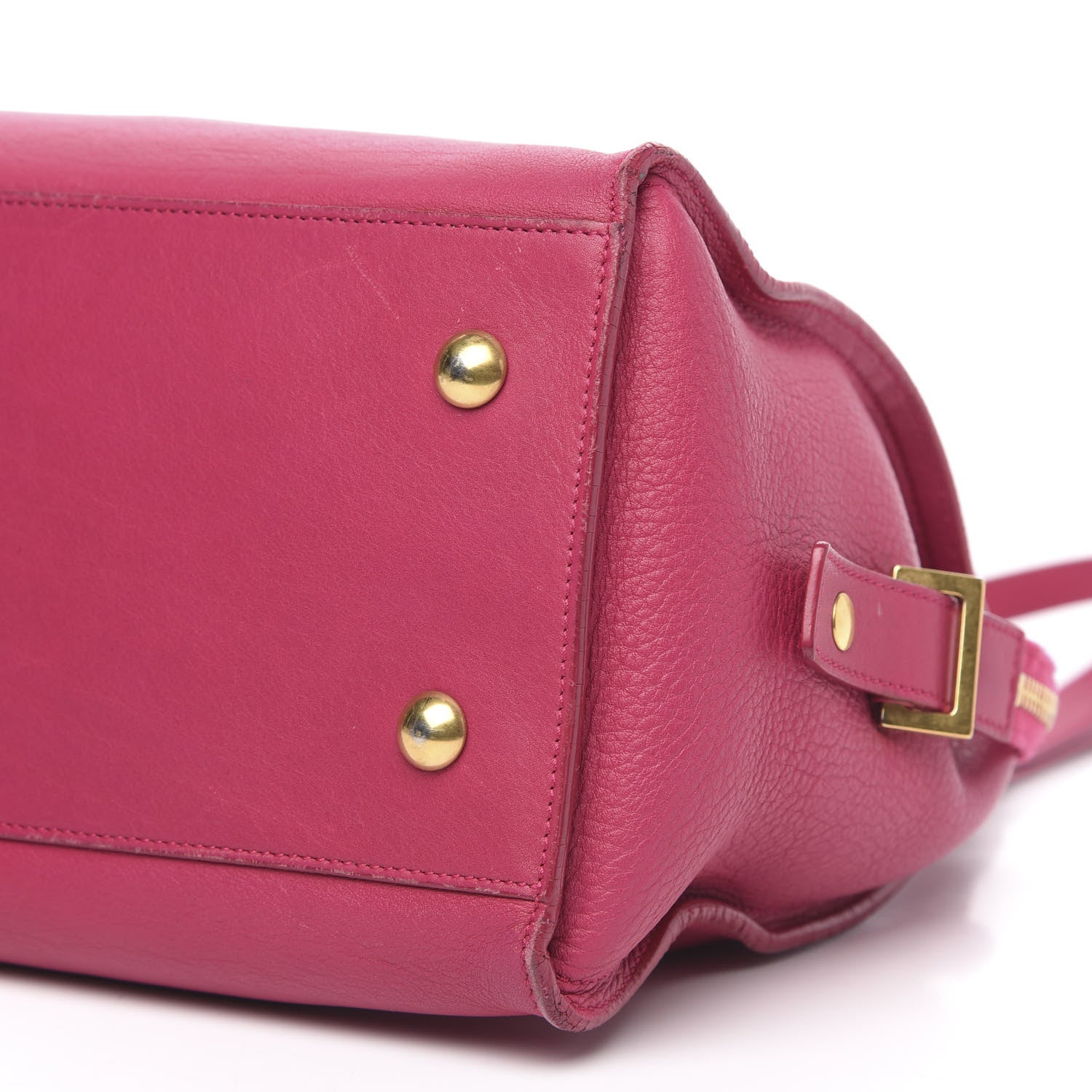 Saint Laurent Calfskin Small Classic Y Cabas Fuchsia 11 of 17