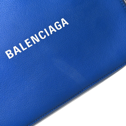 Balenciaga Smooth Calfskin Logo S Everyday Camera Bag Bleu Prim White 11 of 12