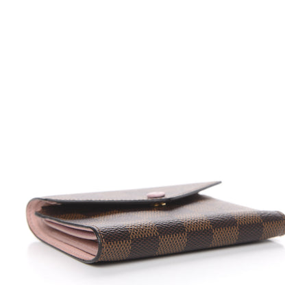 Louis Vuitton Damier Ebene Victorine Wallet Rose Ballerine 4 of 11