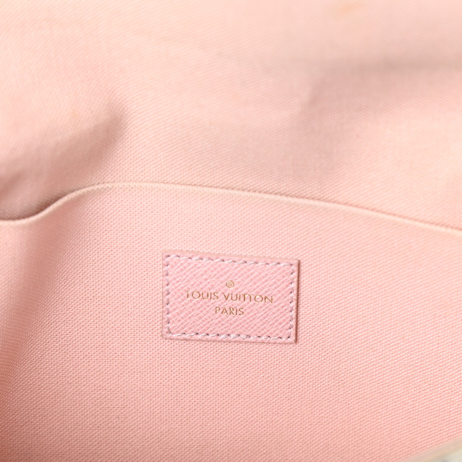 Louis Vuitton Damier Azur Pochette Felicie Chain Wallet Rose Ballerine 6 of 10