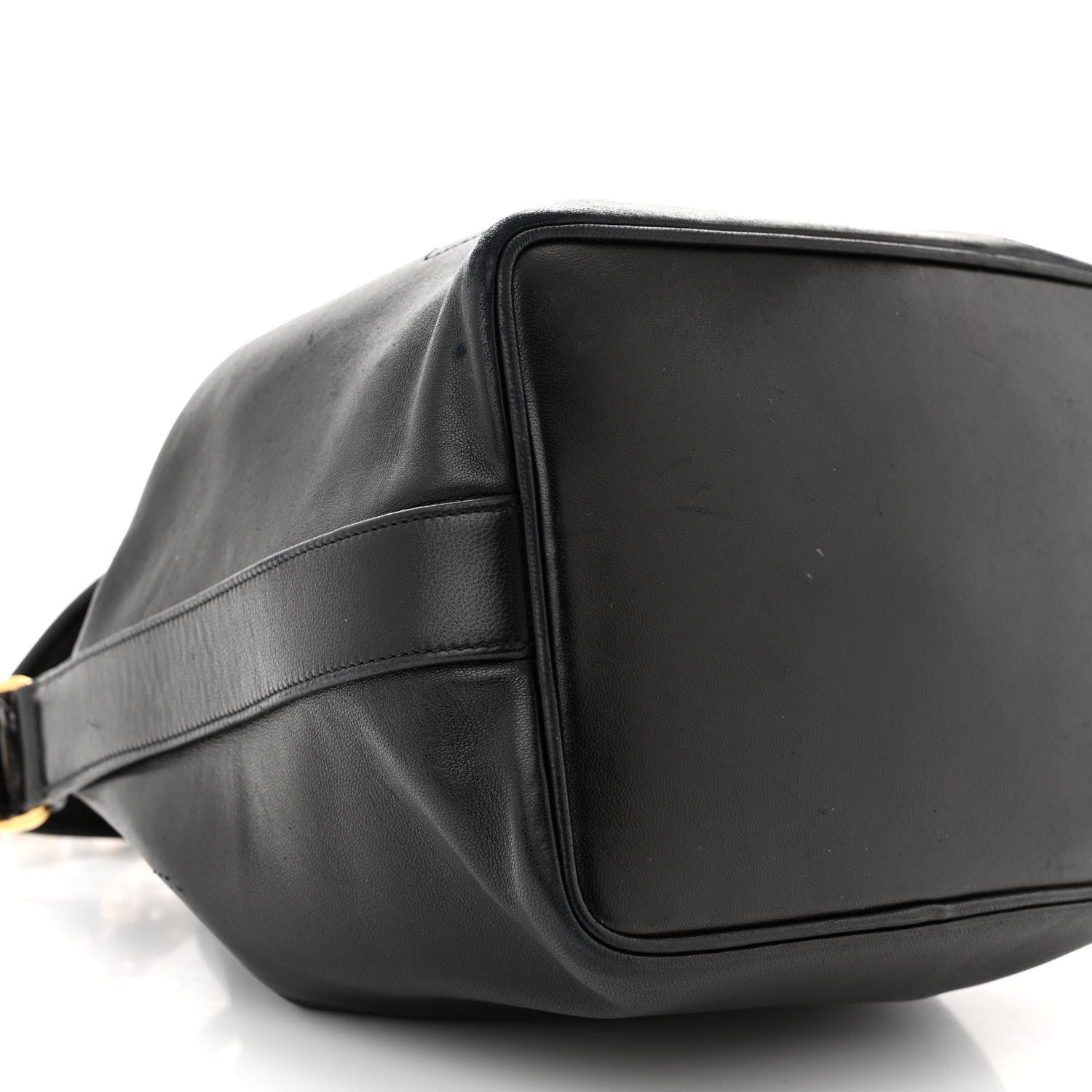 Chanel Lambskin CC Drawstring Bag Black 10 of 14