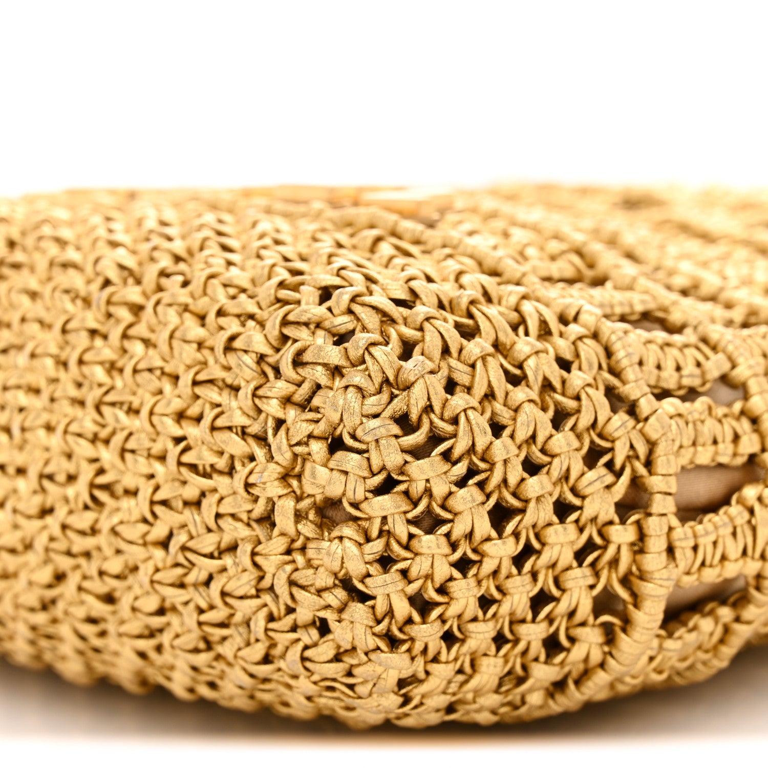 Chanel Metallic Calfskin Macrame Mini Chanel 22 Gold 10 of 10