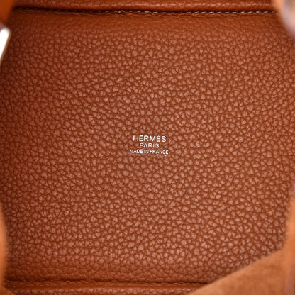 Hermes Taurillon Clemence Picotin Lock 18 PM Gold 8 of 10