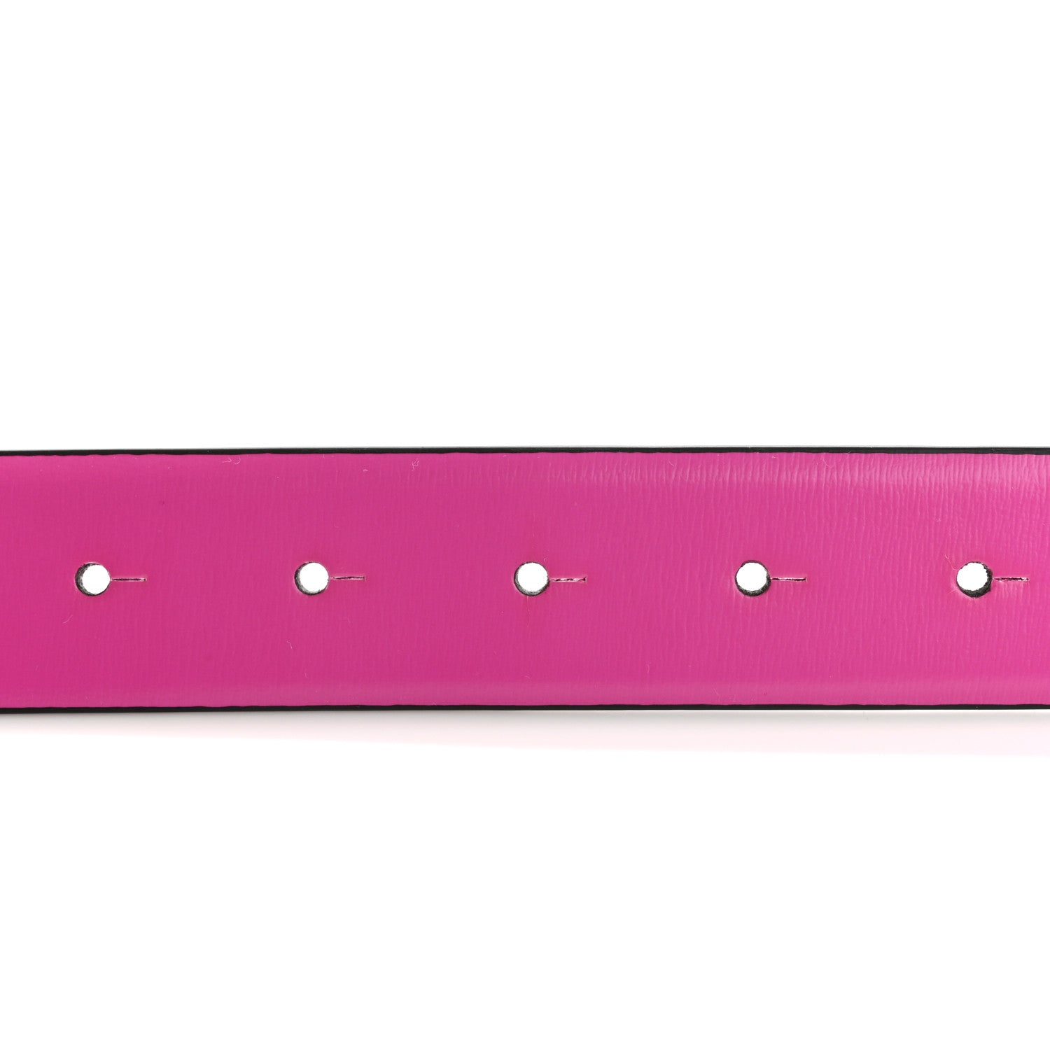 Valentino Garavani Glossy Calfskin Lacquer Monochrome VLogo 30mm Belt S 95 38 Pink PP 3 of 5