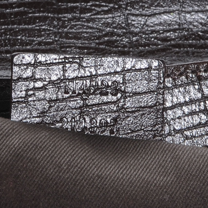 Gucci Monogram GG Small Horsebit Clutch Ebony 7 of 7