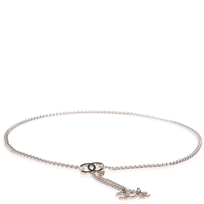 Chanel Enamel CC Ceinture Fantai Adjustable Belt Silver Black 1 of 5
