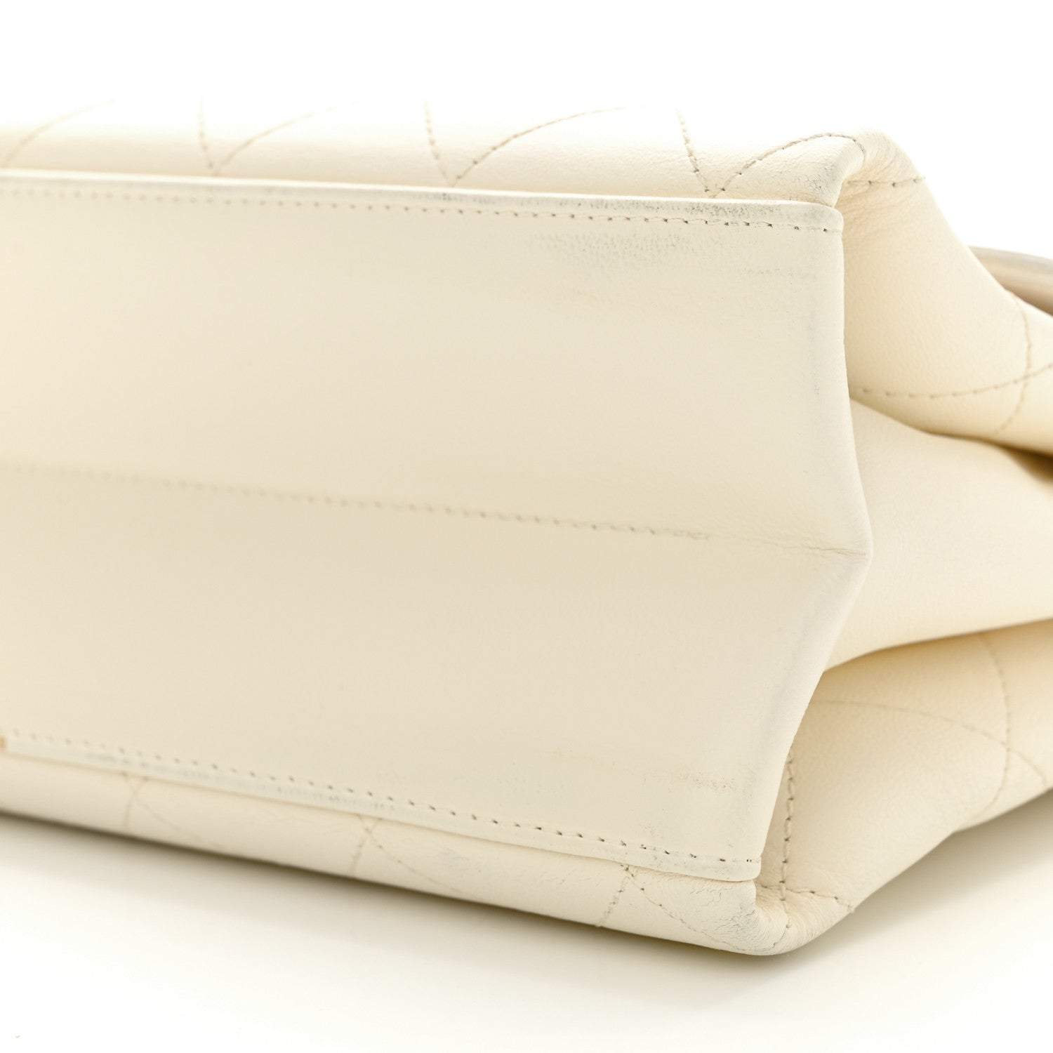 Chanel Lambskin Quilted Coco Luxe Top Handle Flap White 12 of 15