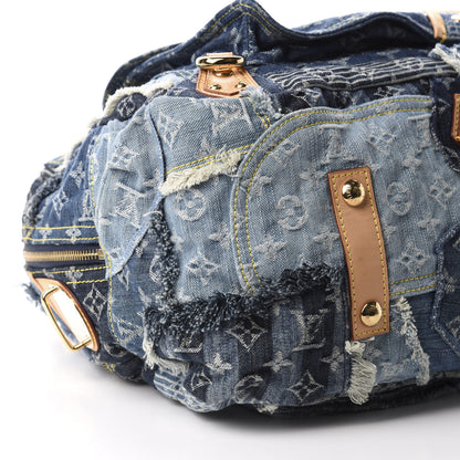 Louis Vuitton Denim Patchwork Bowly Blue 6 of 10