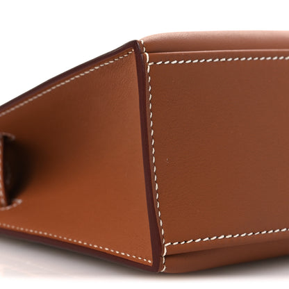 Hermes Swift Kelly Pochette Clutch Gold 9 of 11