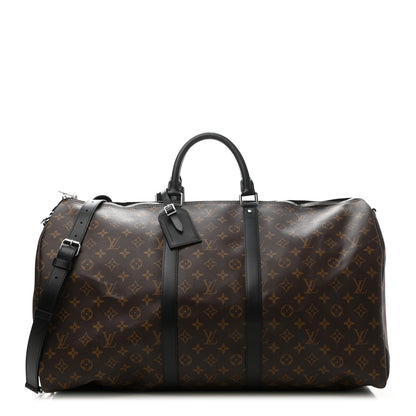 Louis Vuitton Monogram Macassar Keepall Bandouliere 55 1 of 10