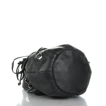 Balenciaga Matte Goatskin Rubber Covered Classic Hardware Mini Pompon Black 4 of 7