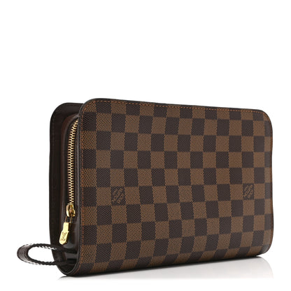 Louis Vuitton Damier Ebene Pochette Saint Louis Clutch 3 of 10
