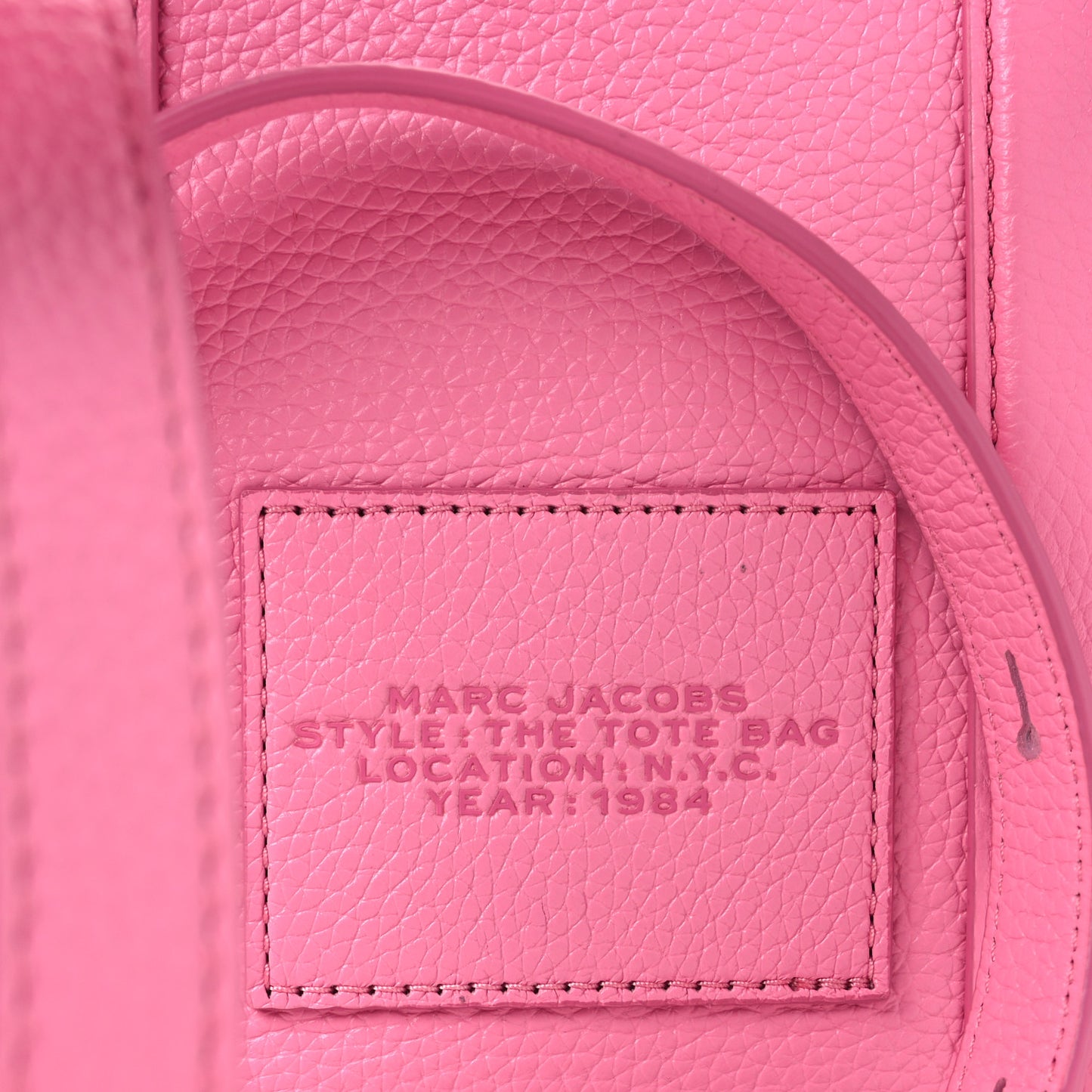 Grained Calfskin Small The Tote Bag Candy Pink