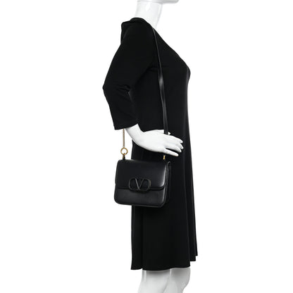 Valentino Garavani Smooth Calfskin Small VSling Shoulder Bag Black 2 of 11