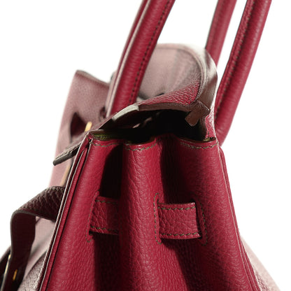 Hermes Togo Eclat Horseshoe Birkin 35 Rubis Vert Veronese 17 of 30