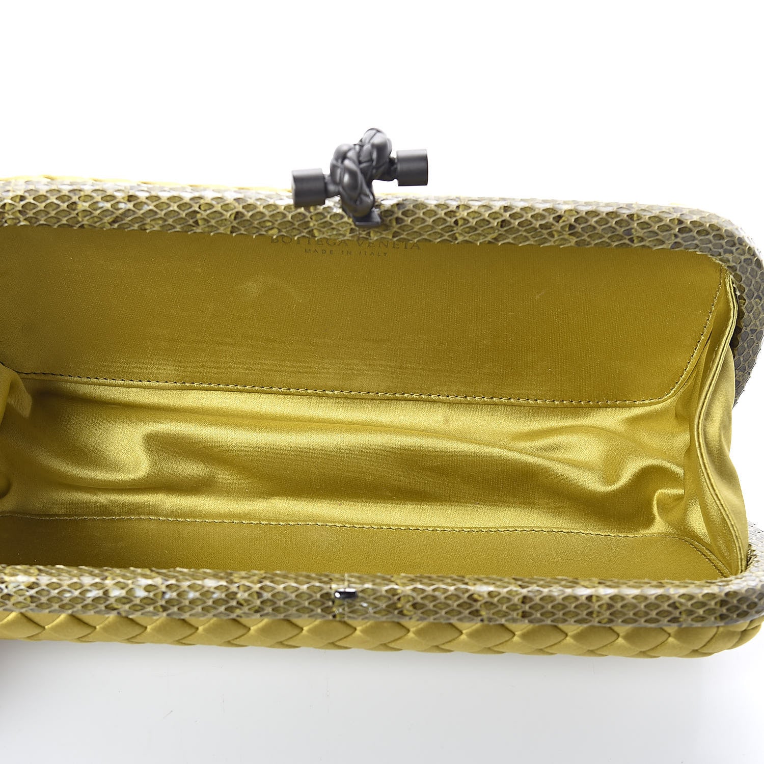 Bottega Veneta Satin Intreccio Impero Ayers Stretch Knot Clutch Duchesse 5 of 6