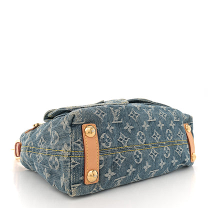 Louis Vuitton Monogram Denim Baggy PM Blue 4 of 10