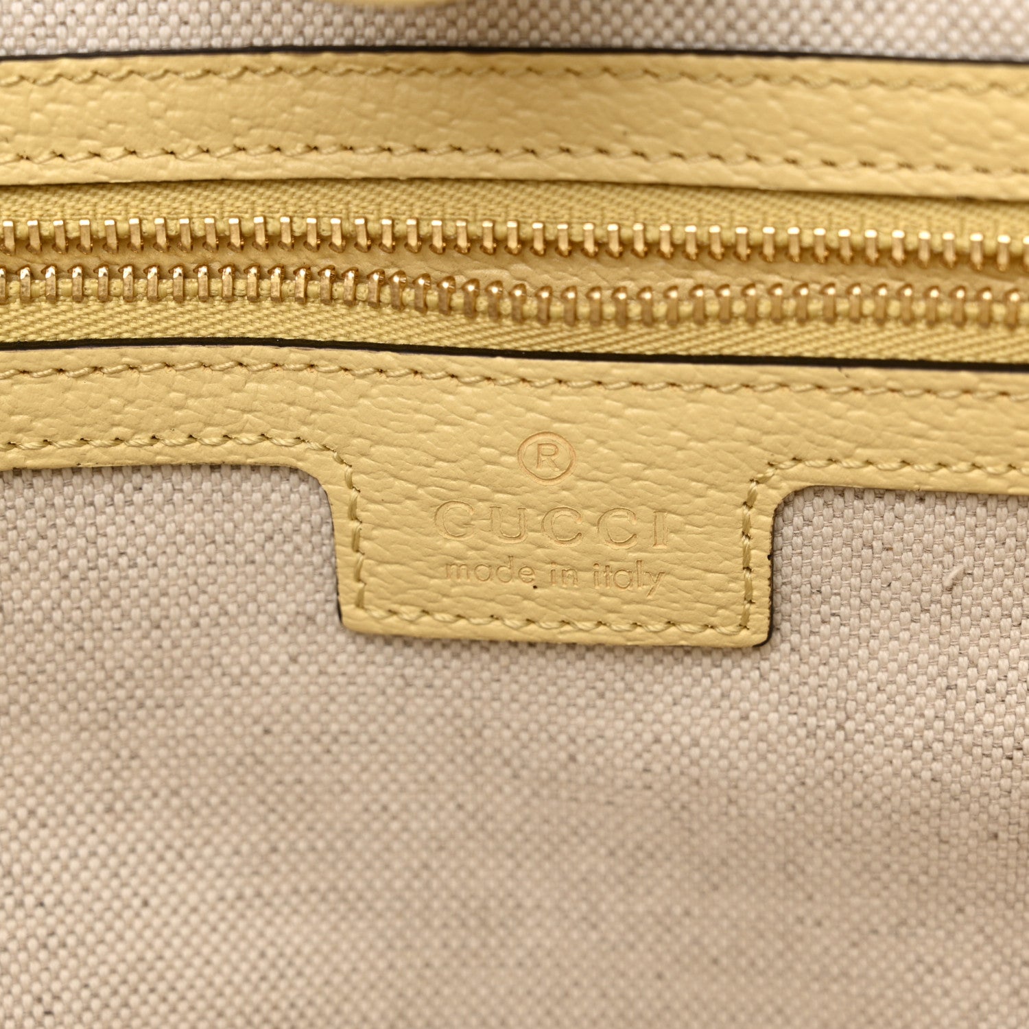 Gucci Monogram Jumbo GG Textured Dollar Calfskin Medium Ophidia Shopping Tote Beige Banana 6 of 10