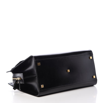 Saint Laurent Shiny Calfskin Medium Uptown Tote Black 4 of 11