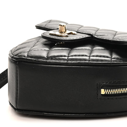 Chanel Lambskin Quilted CC In Love Heart Bag Black 10 of 10