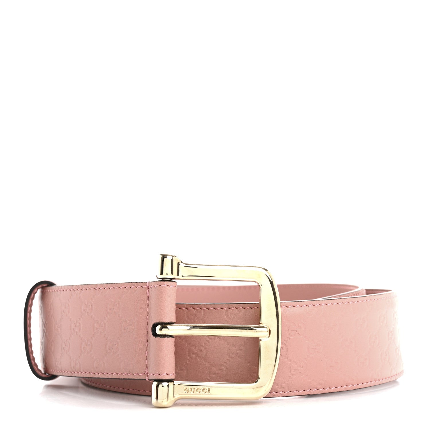 Gucci Soft Microguccissima Margaux Calfskin Belt 85 34 Soft Pink 1 of 6