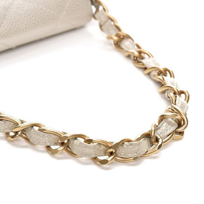 Chanel Caviar Quilted Mini Evening Bag Pearl 14 of 14