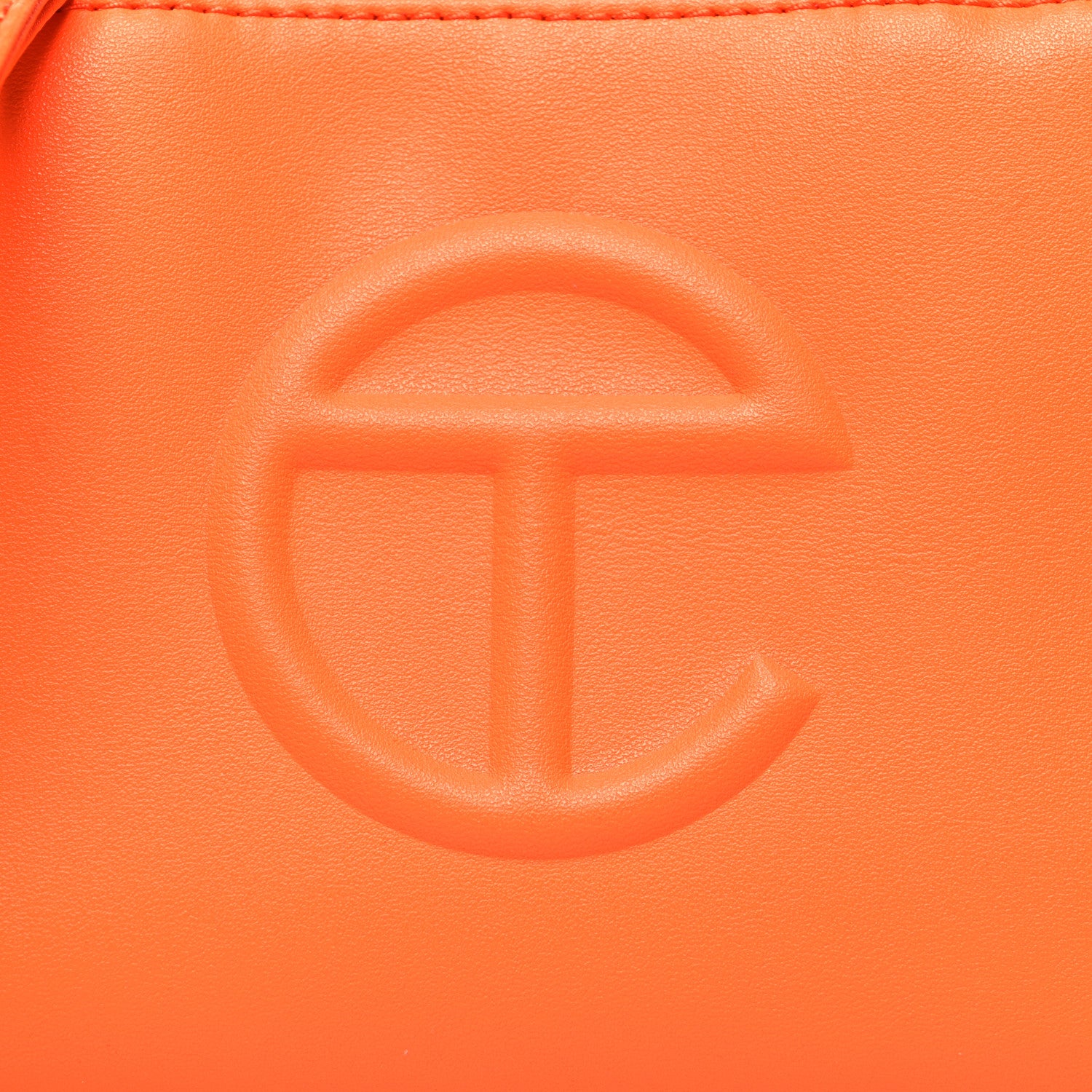 Telfar Vegan Leather Small Shopping Bag Orange 8 of 10