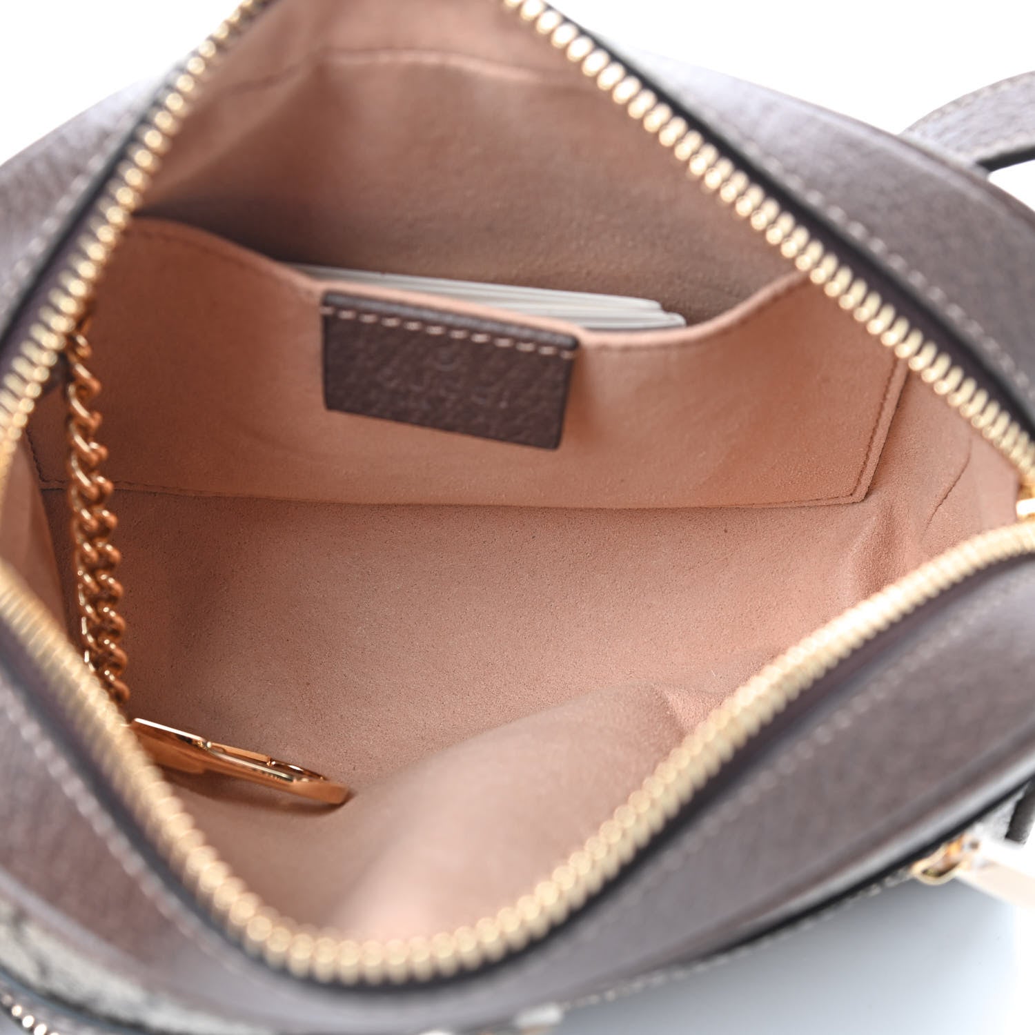 Gucci GG Supreme Monogram Web Mini Ophidia Shoulder Bag Brown 5 of 9