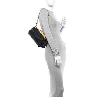 Jimmy Choo Box Calfskin Diamond Frame Clutch Black 2 of 9