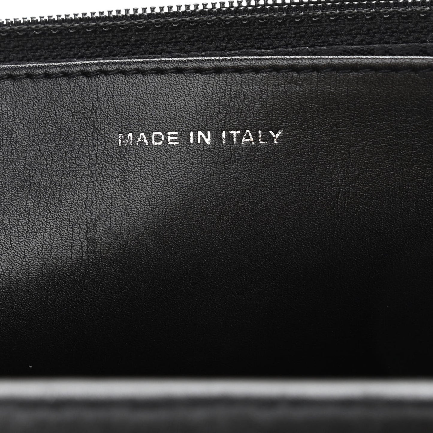 Lambskin Embossed Lax Wallet On Chain WOC Black