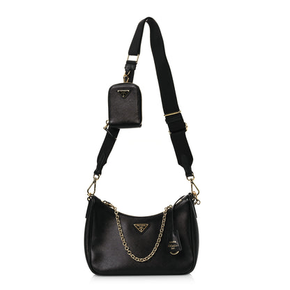 Prada Saffiano Lux Re-Edition 2005 Shoulder Bag Black 1 of 13