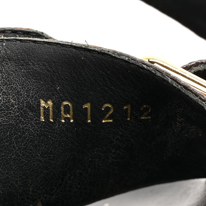 Louis Vuitton Monogram Bom Dia Mule Sandals 38 Black 9 of 14