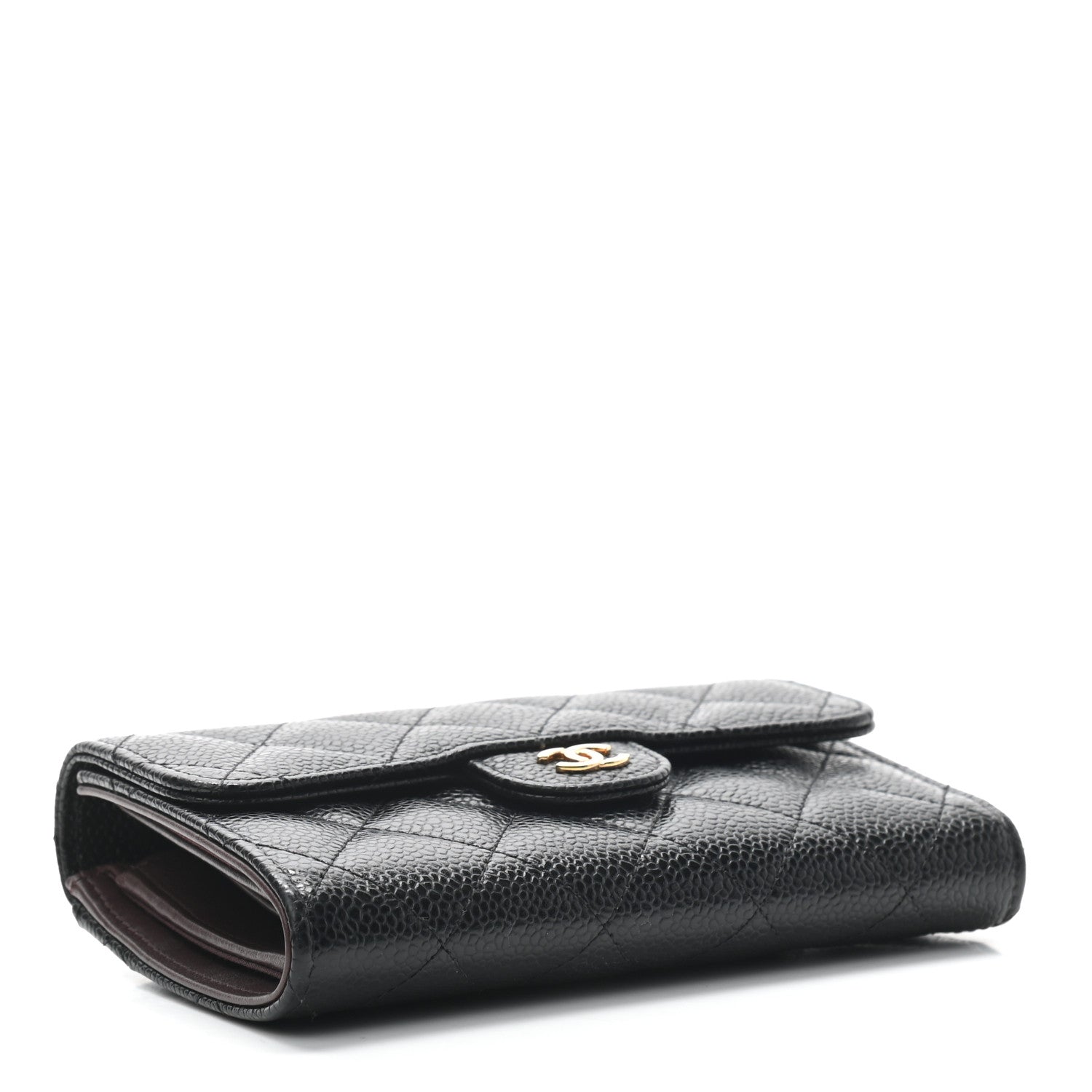 Chanel Caviar Quilted Small Flap Wallet Black 4 of 8