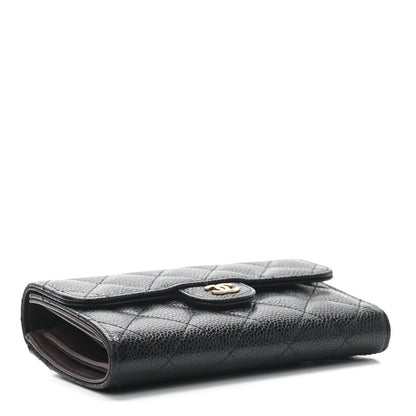 Chanel Caviar Quilted Small Flap Wallet Black 4 of 8