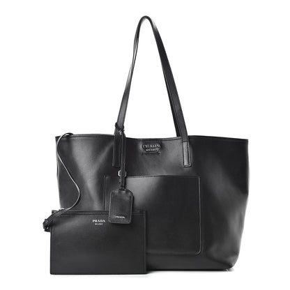 Prada City Calf Shopping Tote Black 1 of 16