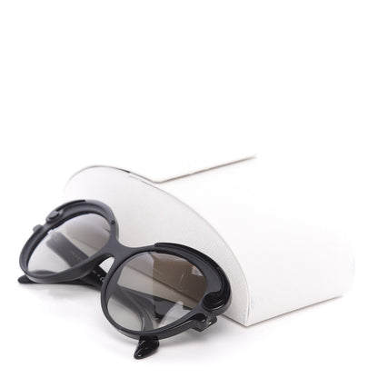 Prada Baroque Cat Eye Sunglasses SPR 28N Black 8 of 8