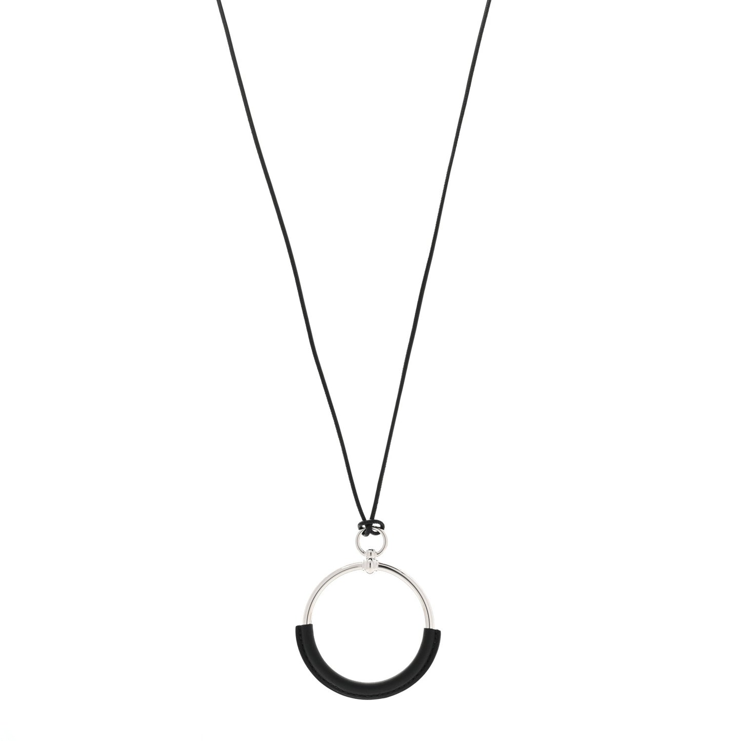 Swift Grand Loop Pendant Necklace Black