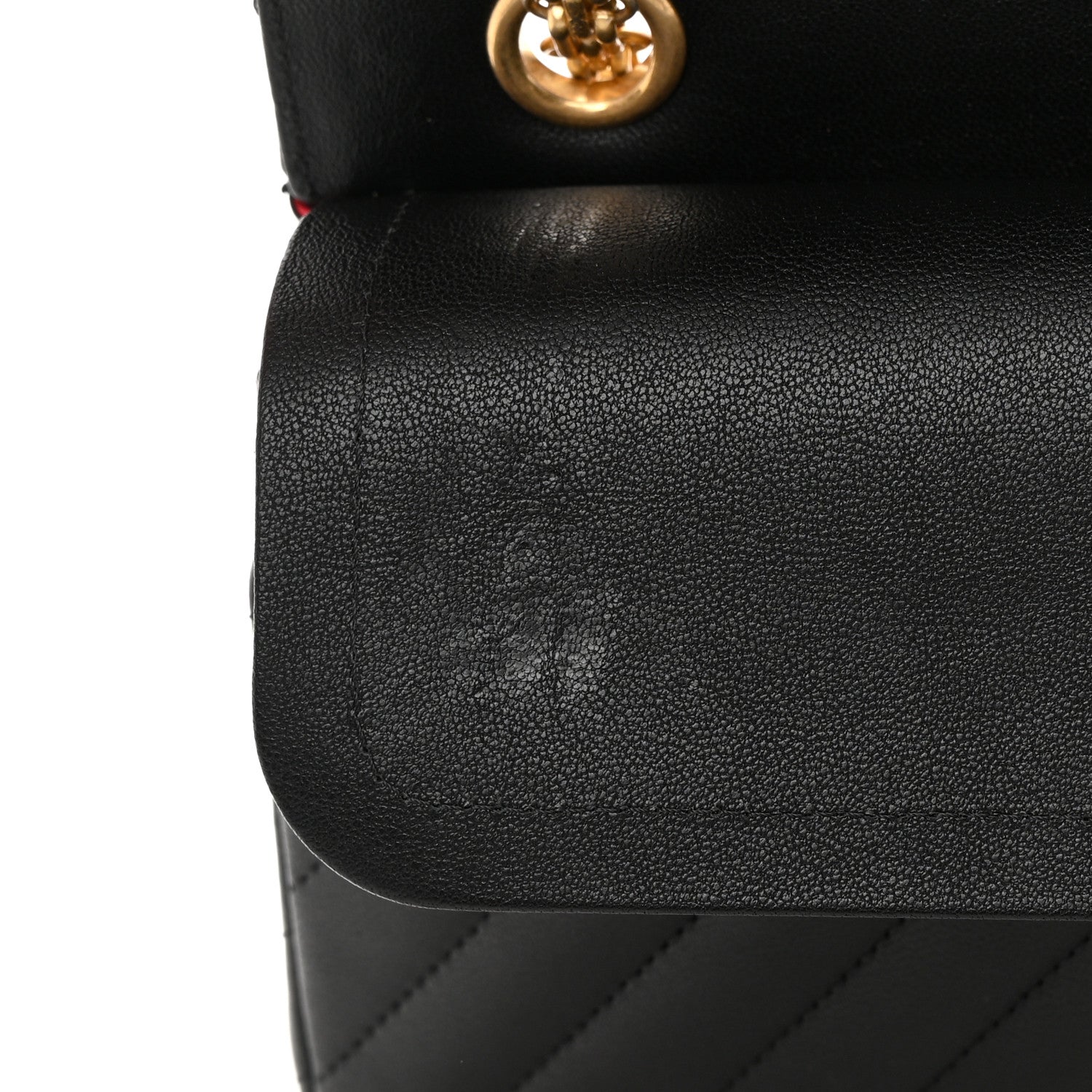 Chanel Sheepskin Chevron Quilted 2.55 Reissue 225 Flap Black 12 of 14