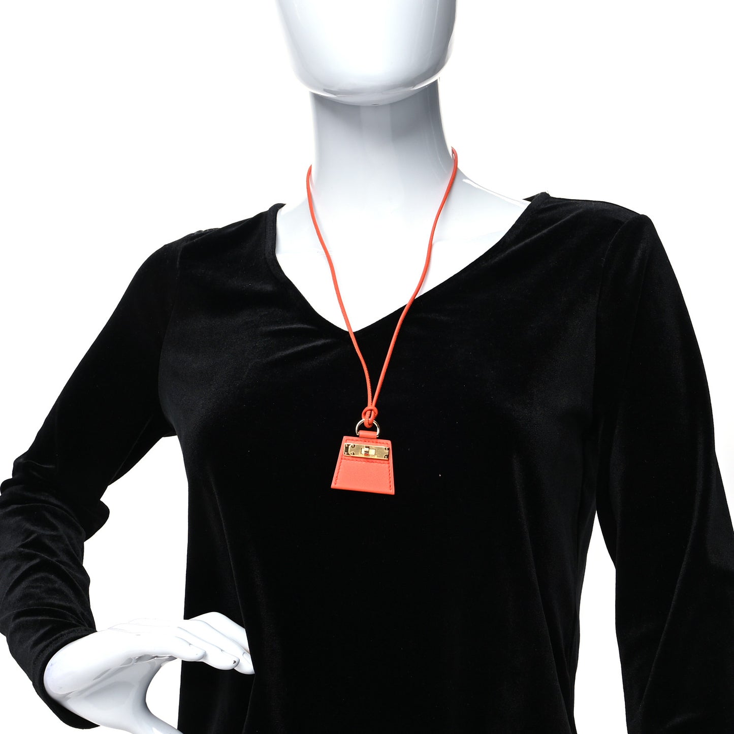 Swift Small Monpetitkelly Pendant Necklace Orange Poppy