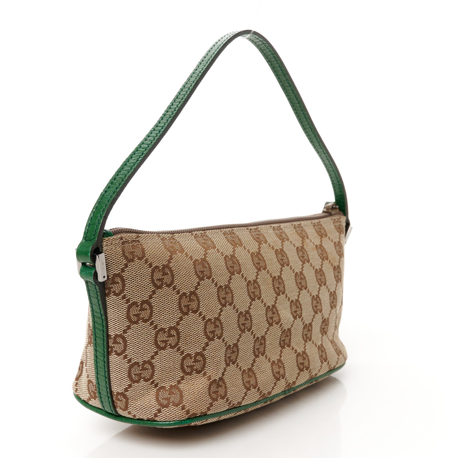 Gucci Monogram Boat Pochette Green 3 of 11