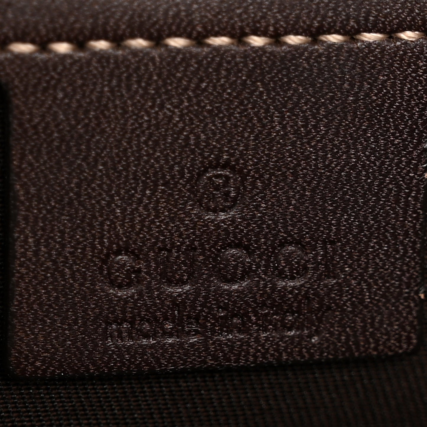 GG Supreme Monogram Medium Zippered Shopping Tote Dark Brown