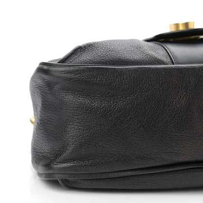 Chloe Grained Lambskin Calfskin Medium Lexa Shoulder Bag Black 11 of 12