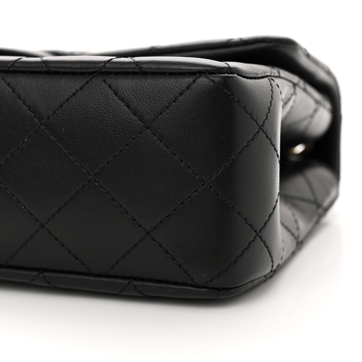Chanel Lambskin Quilted Small Sweet Camellia Flap Black 10 of 11