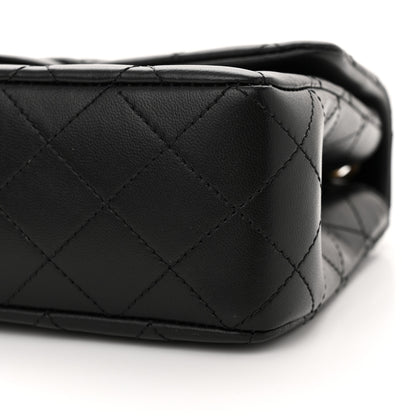 Chanel Lambskin Quilted Small Sweet Camellia Flap Black 10 of 11