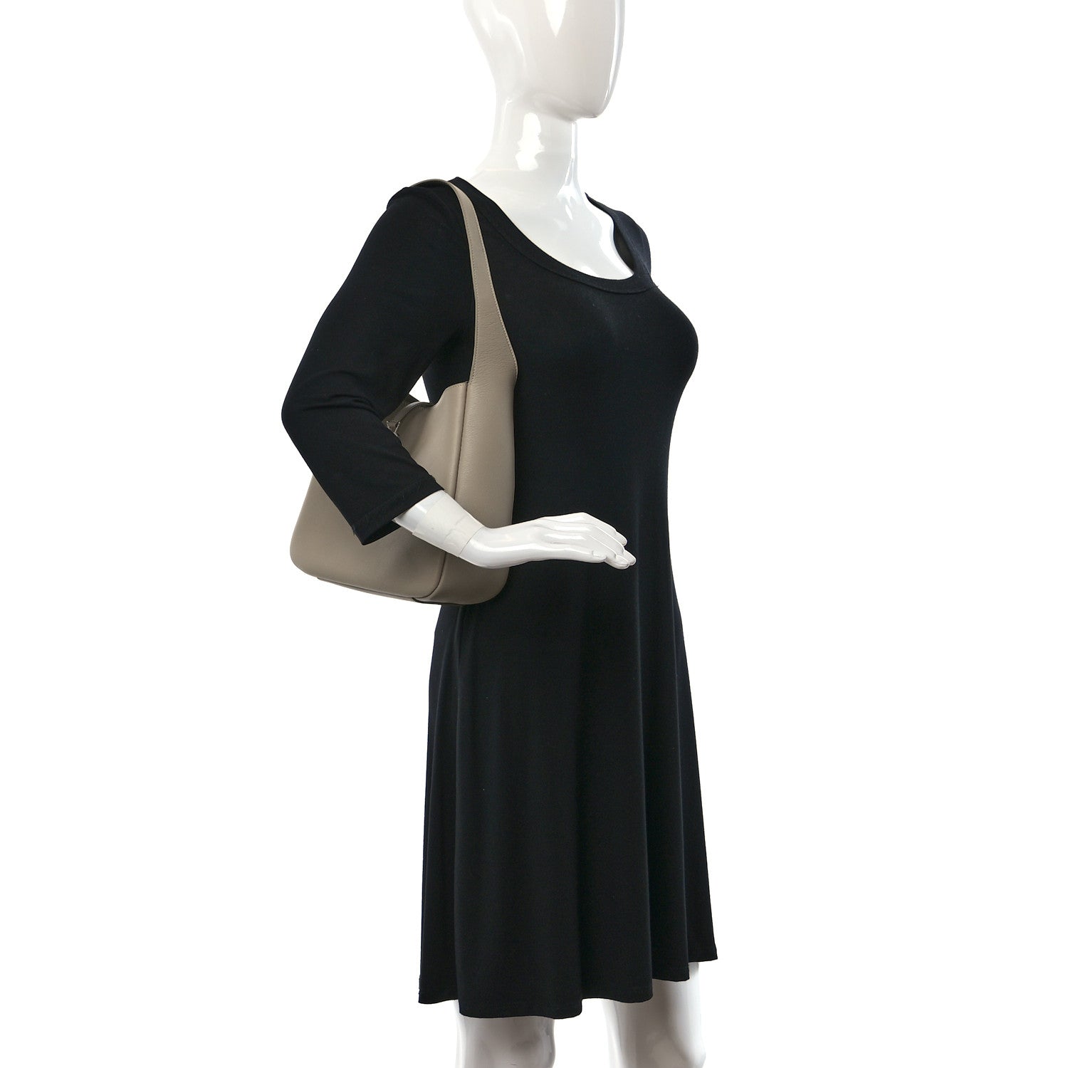 Saint Laurent Smooth Calfskin Small Le 5 A 7 Soft Hobo Sea Salt 2 of 8