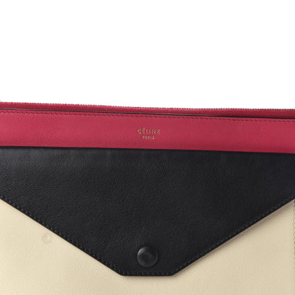 Celine Calfskin Flap Pocket Clutch Fuchsia 7 of 8